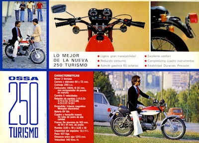 Ossa 250 Turismo brochure 1975