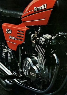 Benelli 500 Quattro brochure ca. 1980