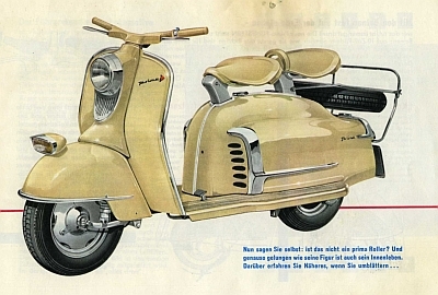 NSU Prima Fünfstern Prospekt 7.1957