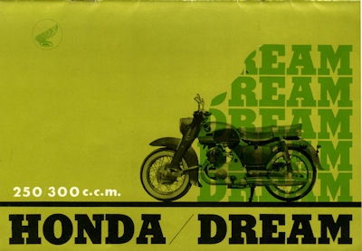 Honda Dream 250/300 brochure ca. 1963