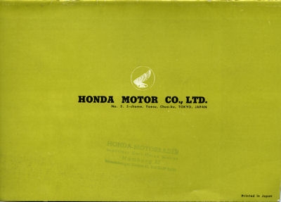 Honda Dream 250/300 Prospekt ca. 1963