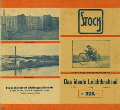 Stock Leichtmotorrad brochure 1925