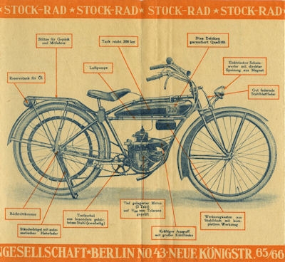 Stock Leichtmotorrad brochure 1925