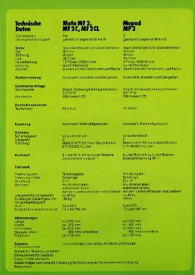Kreidler Programm Mofa Mopeds 9.1974