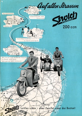 Strolch 200 scooter brochure ca. 1956