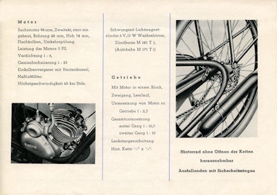 Gritzner 98 ccm brochure 1952