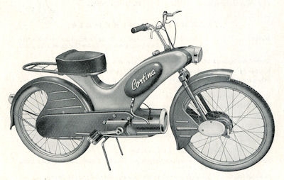 Patzner Moped Cortina Prospekt 1950er Jahre