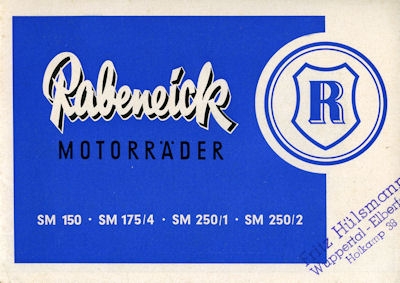 Rabeneick Programm ca. 1952