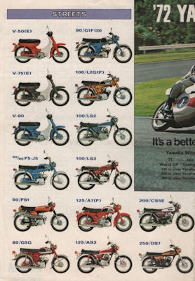 Yamaha program 1972