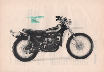 Yamaha DT 400 Prospekt 1976