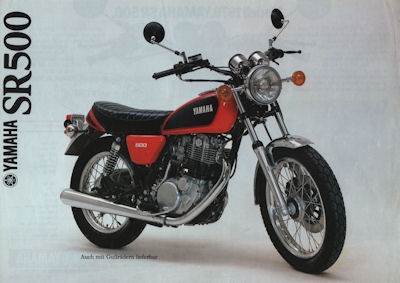 Yamaha SR 500 Speichen Prospekt 1979