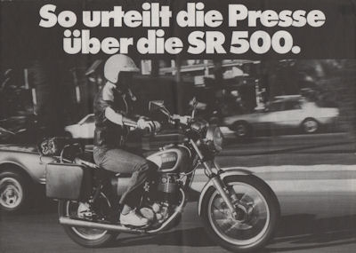 Yamaha SR 500 Presse-Prospekt 1979