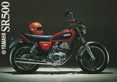 Yamaha SR 500 Gußfelgen Prospekt 1979