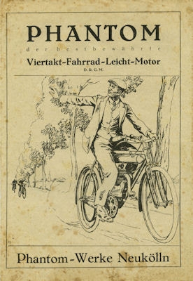 Phantom Viertakt Fahrrad Leicht Motor Prospekt 1923