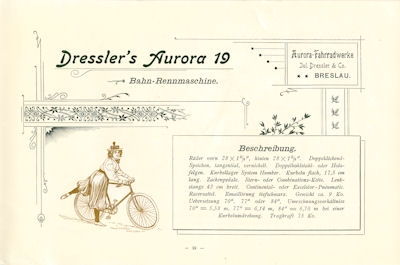 Aurora bicycle program 1898