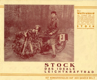 Stock Leichtmotorrad brochure 1927