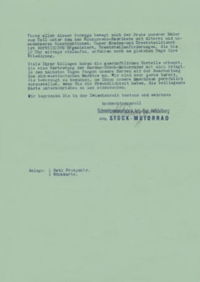 Stock letter 1931