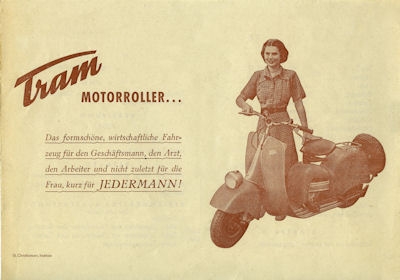 Tram Roller Prospekt 1950er Jahre