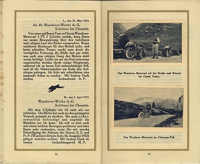 Das Wanderer Motorrad im Urteil seiner Besitzer 4.1914