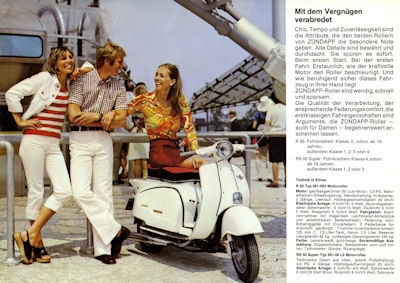 Zündapp Motorroller Programm 1973