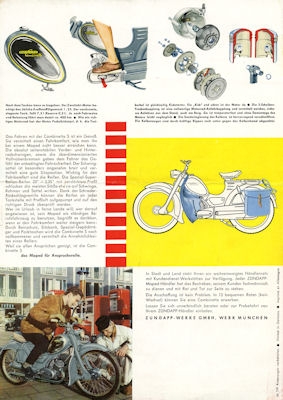Zündapp Combinette S Prospekt 1958