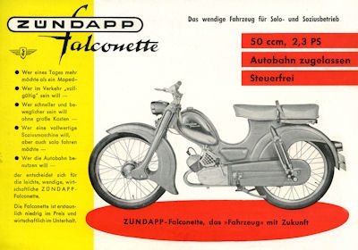 Zündapp Falconette Prospekt 1958