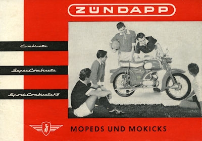 Zündapp Mopeds und Mokicks Prospekt 1961