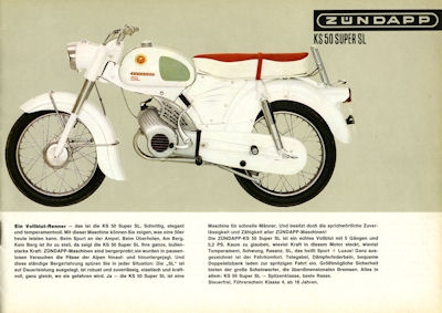 Zündapp motorcycle program 1966