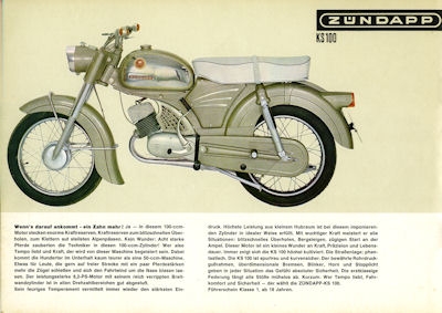 Zündapp motorcycle program 1966