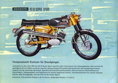 Zündapp Mokicks und 50ccm Motorrad Programm 1971