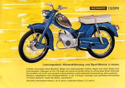 Zündapp Mokicks und 50ccm Motorrad Programm 1971