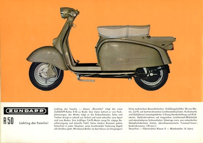 Zündapp Motorroller Programm 1965