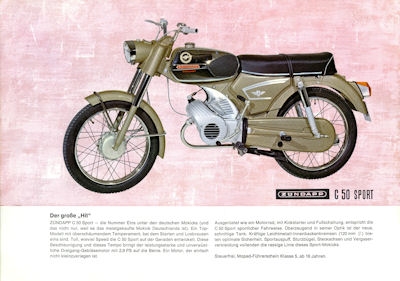 Zündapp Mokicks Prospekt 1970