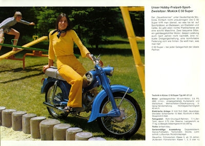 Zündapp Mofa Moped Mokick Programm 1974