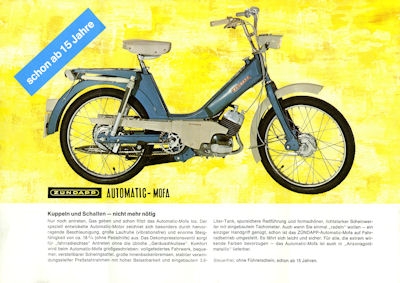 Zündapp Mofa Moped Automatic Programm 1970