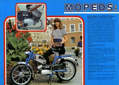 Zündapp Mofa Moped Mokick Programm 1978