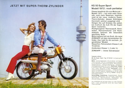 Zündapp Motorrad Programm 1972
