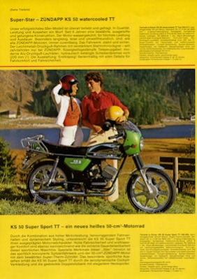 Zündapp Motorrad und Motorroller Programm 1978