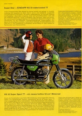 Zündapp Motorrad und Motorroller Programm 1978