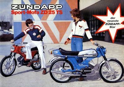 Zündapp Sport-Mofa ZD 25 TS Prospekt 1978