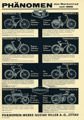 Phänomen Fahrrad Prospekt 5.1936