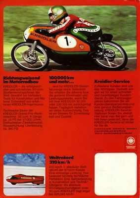 Kreidler Florett RS Prospekt 2.1974