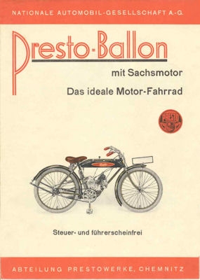 Presto Kleinkraftrad brochure ca. 1931