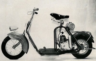 Pränafa Motorisierter Kinderroller Prospekt 1950er Jahre