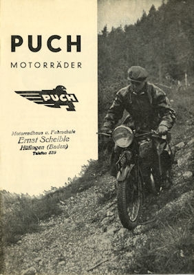 Puch Programm ca. 1938