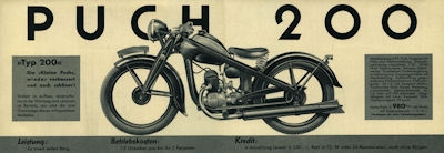 Puch Programm 1938