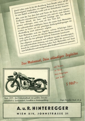 Puch 200 Prospekt 2.1937