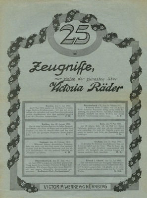 Victoria bicycle program 1912