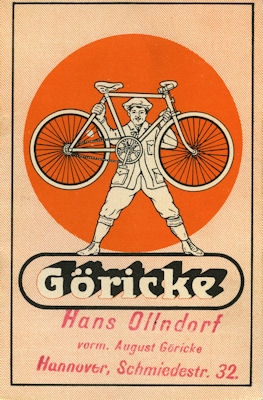 Göricke Fahrrad Programm 1924