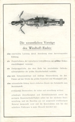 Windhoff 175 ccm brochure 1926